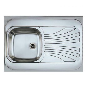 Dřez 1K 800/600 levý satén + sifon