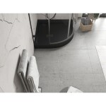 MEXEN - Flow+ Sprchová vanička čtvrtkruh 80 x 80, černá mat 46Q708080H