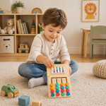Mamido Montessori logická hra s barevnými dílky
