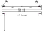 H K - Sprchové dveře PURE D2 100 dvoukřídlé 96-101 x 190 PURED2100