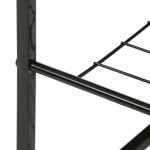 Botník, 2 police, MDF, dekor staré dřevo sonoma, černý kov