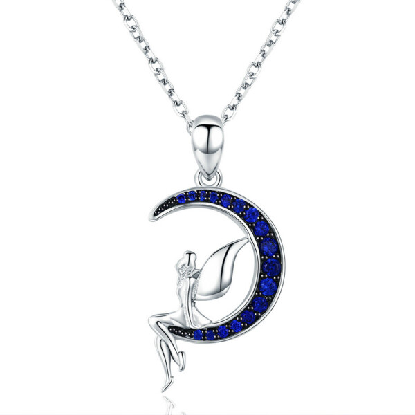Elenys stříbrný náhrdelník Romantický měsíc