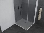 MEXEN/S - Pretoria sprchový kout 100x90, grafit, chrom + sprchová vanička včetně sifonu 852-100-090-01-40-4010