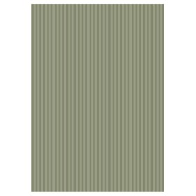 Ib Laursen Balicí papír Moss green stripes – 5 m, červená barva, zelená barva, papír
