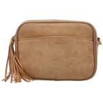 Stylová dámská koženková crossbody Dominique, khaki