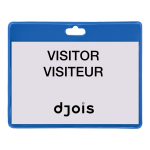 Djois jmenovka, 103 x 82,5 mm, modrá, 30 ks