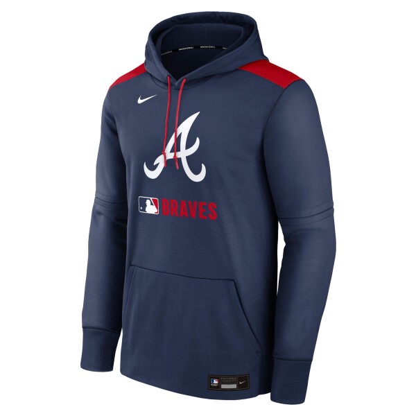 Nike Pánská mikina Atlanta Braves MLB 2025 Authentic Performance Therma Hoodie Velikost: 2XL