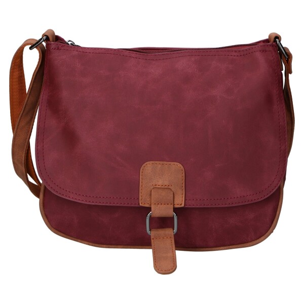 Trendy dámská koženková crossbody kabelka Ulipa, červená