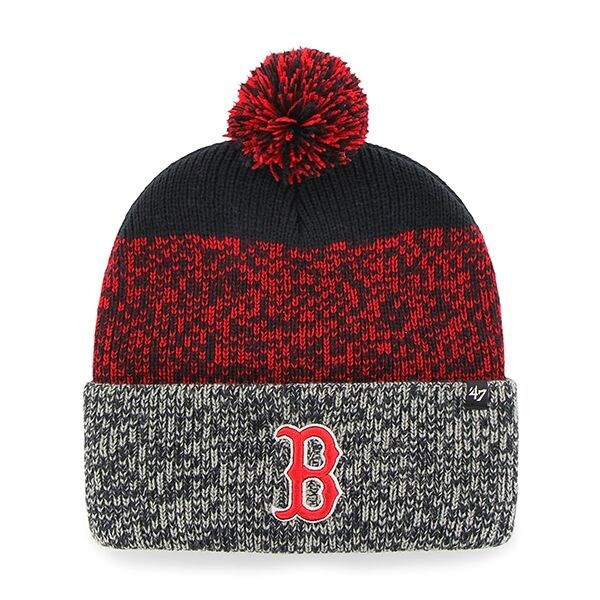 47 Brand Pánská zimní čepice Boston Red Sox MLB '47 Static Cuff Knit