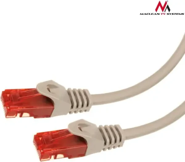 Maclean MCTV-301S šedá / Patchcord / Cat6 / 1 m (MCTV-301S)
