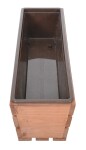ROJA Truhlík MODERN 61 cm - s plastovým květináčem, hnědá