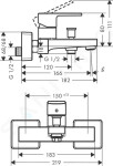 HANSGROHE - Vernis Shape Vanová baterie, chrom 71450000