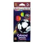 Colorino Pastelky trojhranné - Fotbal (12 barev)