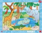 Puzzle Zvířátka v ZOO 40 dílků