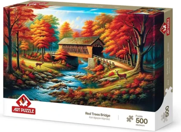 ART PUZZLE Puzzle Most lemovaný stromy