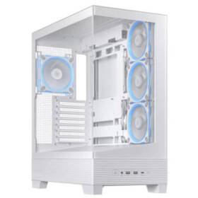ASUS case A31 PLUS TG ARGB, Mid Tower, Průhledná bočnice, 4x120mm ARGB Fan, ARGB Hub, bílá EDF_1887606