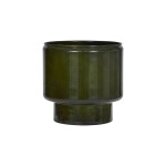 House Doctor Plechový obal na květiny Pile Green Větší, zelená barva, kov