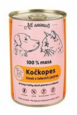 All Animals kočkopes Telecí jatýrka 400g