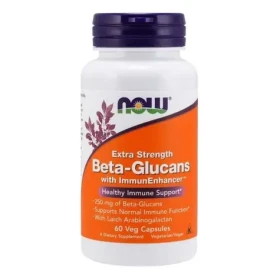 Beta-Glukany + ImmunEnhancer™, Extra silné - NOW Foods (60 kaps.) (47722-1-60caps)