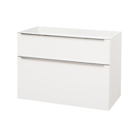 Mereo Mailo, koupelnová skříňka 100 cm, bílá, elox AL madlo CN512SN
