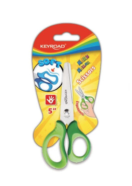 Keyroad Dětské nůžky Soft 12,5 cm - zelené, 1. vydání