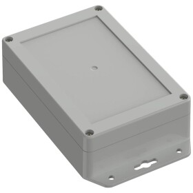 TRU COMPONENTS TC-10860740 Přírubové pouzdro 150 x 100 x 45 ABS světle šedá 1 ks