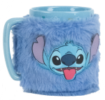 Lilo a Stitch hrnek s návlekem Stitch modrý - EPEE