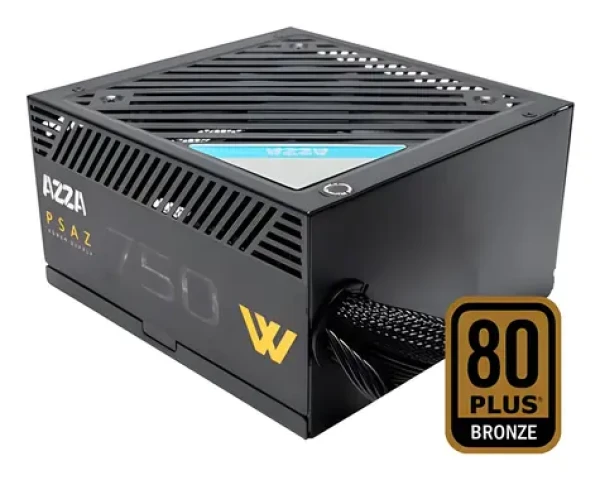AZZA PSAZ-750W / Zdroj / 750W / Aktivní PFC / 120mm ventilátor / 80 PLUS Bronze (PSAZ-750W)