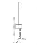 GROHE - Euphoria Cube Set sprchové hlavice, držáku a hadice, chrom 27703000