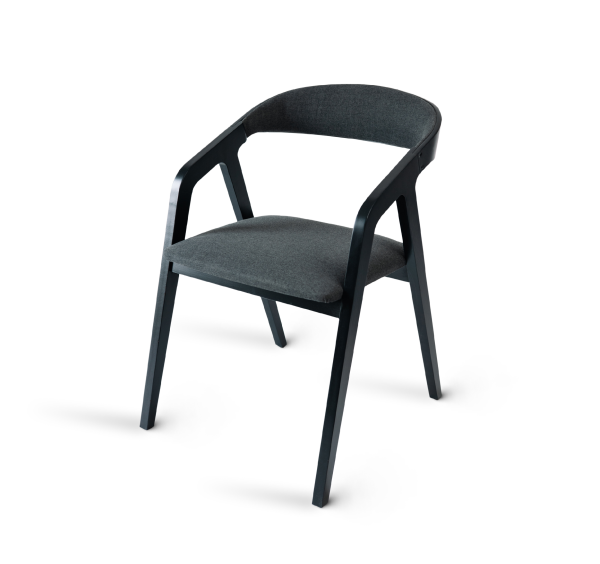 MURDIA trade s.r.o. Jídelní židle křesílko FRAME SOFT - černá (buk) MUR-FRAME-SOFT-CERNA