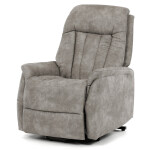 Polohovací křeslo, elektrické zabudované ovládání, šedá, látka vintage, TV-Q8575 GREY3