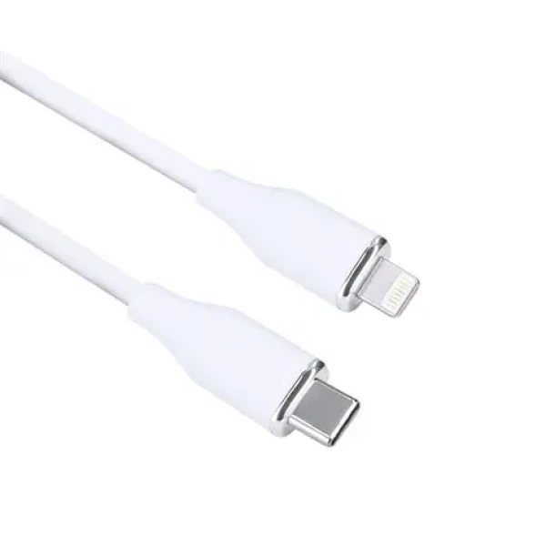 Solight SSC1902-S kabel USB-C (M) - Lightning (M) 2m bílá / silikon (8592718036133)