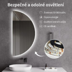 CERANO - Koupelnové LED zrcadlo Mare - 50x100 CER-476687