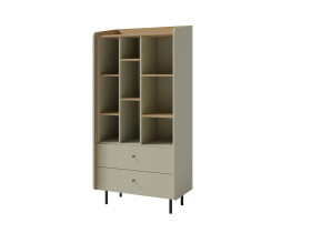 Regál Alessio AE6 Barva korpusu + barva dveří: Eukaliptus / Dub Baltic Dune