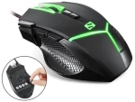 Sandberg Destroyer FlexWeight / optická herní myš / 4000 DPI / 9 tlačítek / USB / 5 závaží / LED podsvícení / černá (640-19)