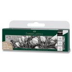 Popisovač Faber-Castell Pitt Artist Pen 4 kusy, black & white