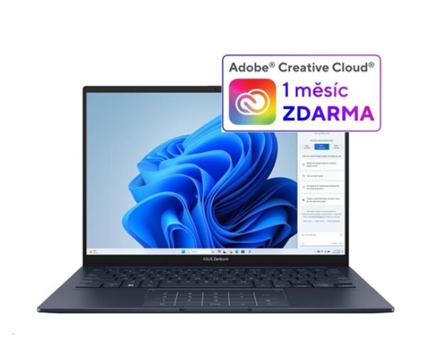 ASUS NTB Zenbook 14 OLED (UX3405CA-OLED232X), Ultra 9-285H, 14" 1920 x 1200, 32GB, 1TB SSD, Intel Arc, W11 Pro, Blue EDF_892972
