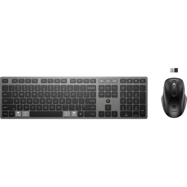 HP 720 černá / Bezdrátový set / Klávesnice + myš / nabíjecí / USB+BT / CZ+SK (9T5A9AA#BCM)
