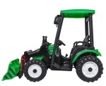 Mamido Dětský elektrický traktor MEGA D68 24V s přívěsem zelený