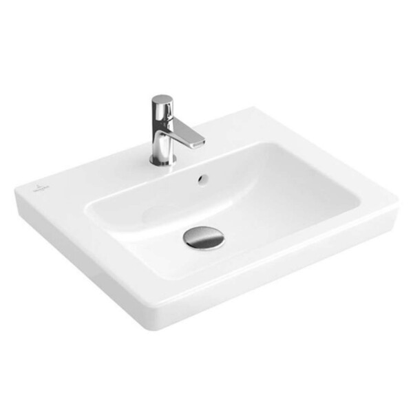 VILLEROY & BOCH - Subway 2.0 Umývátko nábytkové 45x37 cm, s přepadem a otvorem pro baterii, Ceramicplus, bílá 7315F5R1