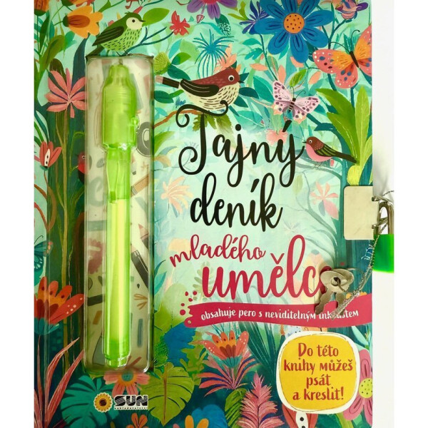 Tajný deník mladého umělce - Klíček a pero s neviditelným inkoustem