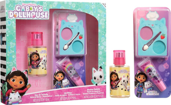 Dárkový set Gábinčin kouzelný domeček EDT 30 ml + lesk na rty + oční stíny - Trigo