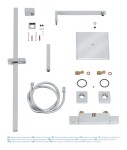 GROHE - Euphoria Cube Sprchový set 230 s termostatem, 1 proud, chrom 26087000