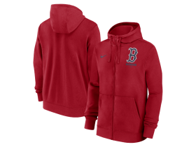 Nike Pánská mikina Boston Red Sox MLB Cotton Full-Zip Fleece Hoodie Velikost: XL