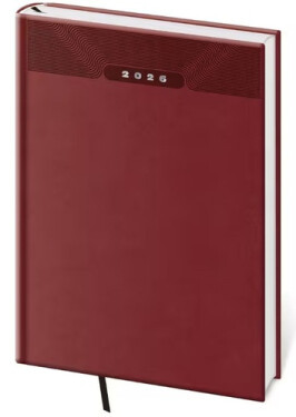 Diář 2026 týdenní B5 Print Classic - anglická červená