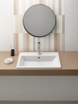 GSI - KUBE X keramické umyvadlo zápustné 58x40cm, bílá ExtraGlaze 9433111