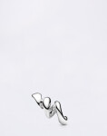 Maria Black Coil Stud Silver PAIR Silver