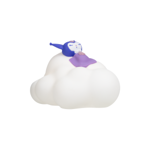 Kuromi dotyková lampa - obláček - EPEE Merch - Curepink