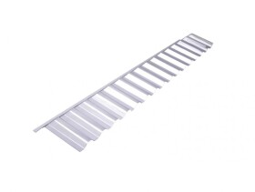 GEOMAT Akrylové napojení na čelní stěnu – Guttagliss Makro (trapéz) napojení na čelní stěnu (trapéz 76 x 18 mm)