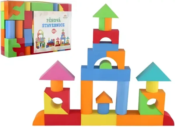 TEDDIES Pěnová stavebnice 81 ks